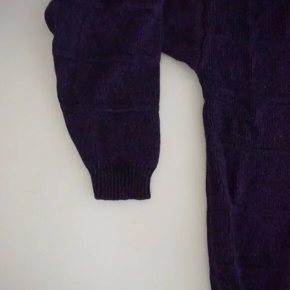 Field Gear Purple Knit Crewneck Sweater Outdoorsman Eclectic Grandpa Cozy L - Picture 8 of 9